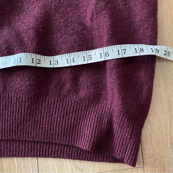 Jack Wills Knitwear Unisex Burgundy Wool Crewneck Sweater Pullover Size Large - Picture 6 of 8